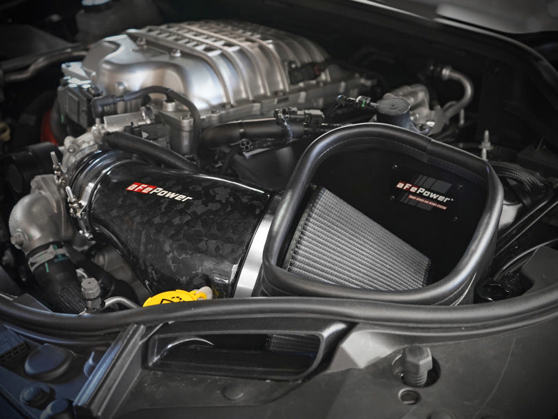 aFe 2021 Dodge Durango SRT Hellcat Track Series Carbon Fiber Cold Air Intake System w/ Pro DRY S.
