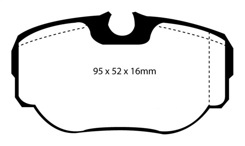 EBC 99-03 Land Rover Discovery (Series 2) 4.0 Greenstuff Rear Brake Pads.