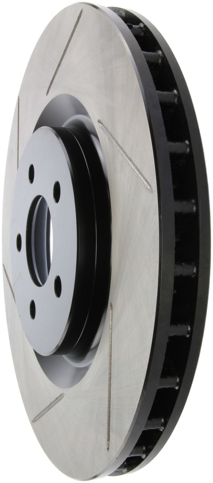 StopTech Power Slot 07-10 Ford Mustang Shelby Front Right Slotted Rotor.