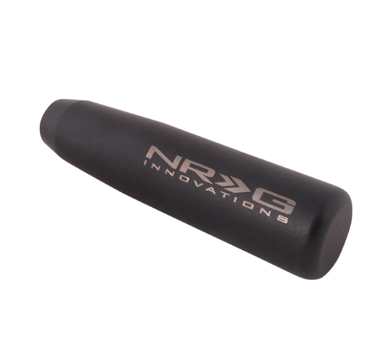 NRG Universal Short Shifter Knob - 5in. Length / Heavy Weight 1.27Lbs. - Black Wrinkle Finish.