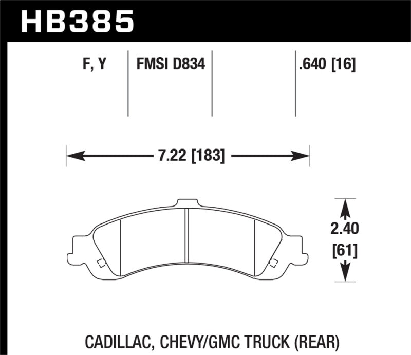 Hawk LTS Street Brake Pads.