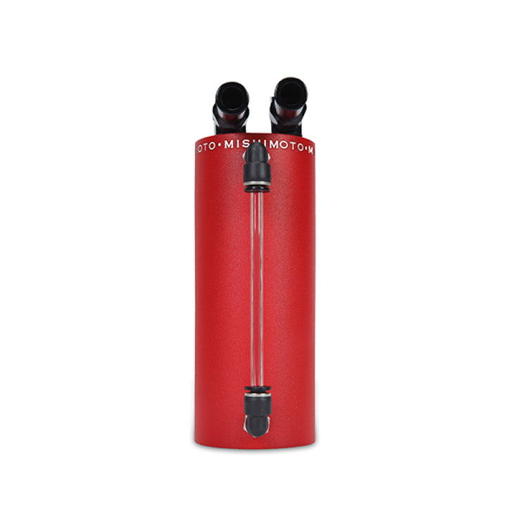 Mishimoto Small Aluminum Oil Catch Can - Wrinkle Red.