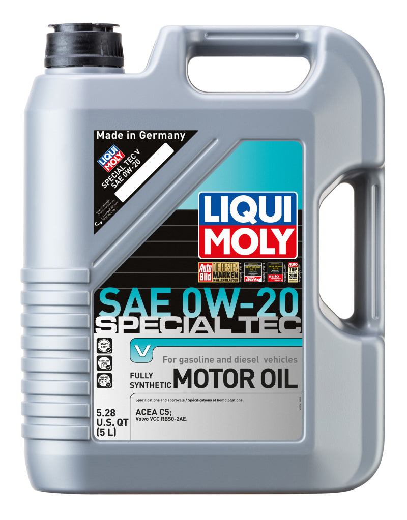 LIQUI MOLY 5L Special Tec V Motor Oil SAE 0W20.