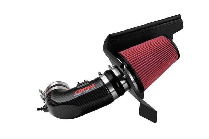 Corsa 17-21 Chevrolet Camaro ZL1 Carbon Fiber Air Intake w/ DryTech 3D No Oil Filtration.