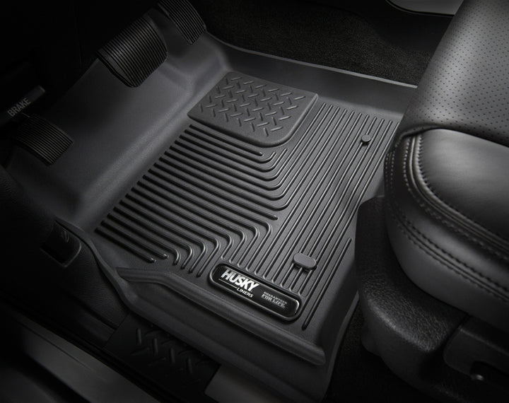 Husky Liners 09-14 Ford F-150 SuperCrew Cab X-Act Contour Second Row Seat Floor Liner - Black.