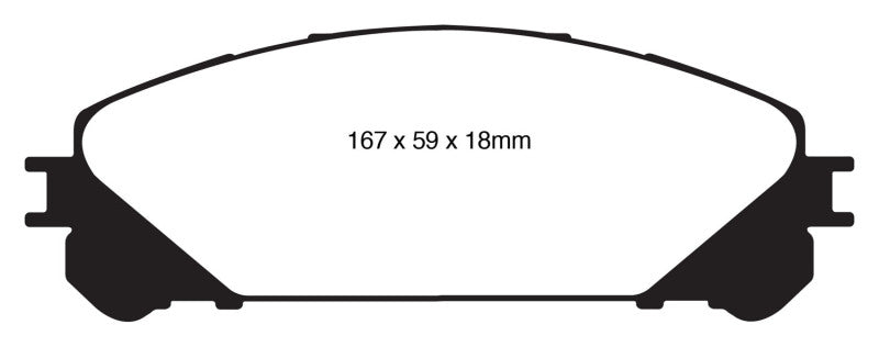 EBC 10+ Lexus RX350 3.5 (Japan) Greenstuff Front Brake Pads.