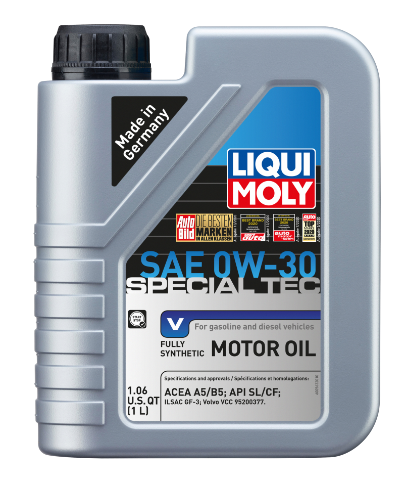 LIQUI MOLY 1L Special Tec V Motor Oil SAE 0W30.