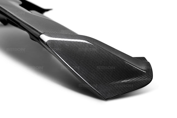 Seibon 2015-2017 Ford Focus ST/RS Hatchback Carbon Fiber Rear Spoiler (3rd Brake Light Not Included).