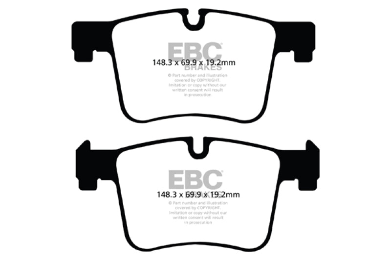 EBC 11+ BMW X3 2.0 Turbo (F25) Yellowstuff Front Brake Pads.