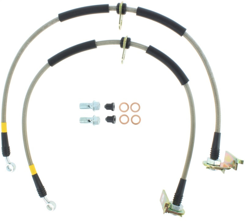 StopTech Stainless Steel Front Brake lines for Mazda 6.