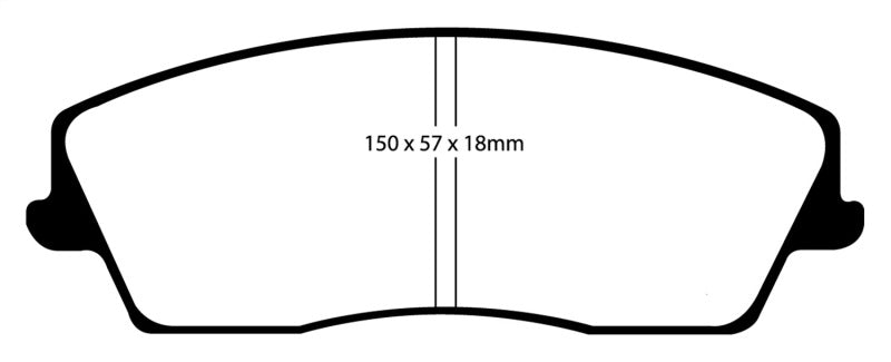 EBC 05-09 Chrysler 300 2.7 Redstuff Front Brake Pads.