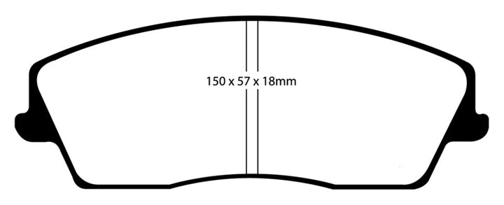 EBC 05-09 Chrysler 300 2.7 Redstuff Front Brake Pads.