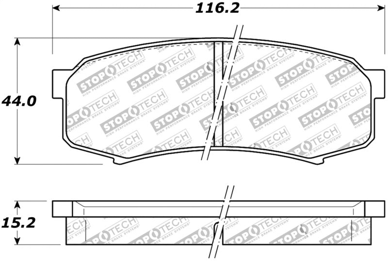 StopTech Street Brake Pads - Rear.