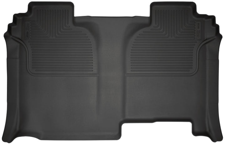 Husky Liners 19-23 Chevrolet Silverado 1500 CC WeatherBeater Black 2nd Row Floor Liners.