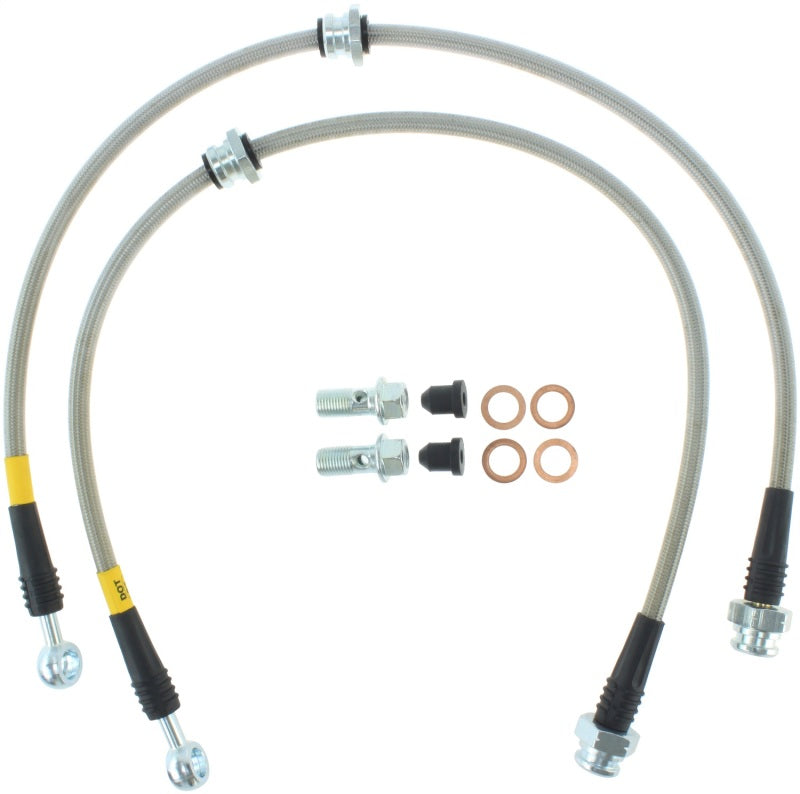 StopTech 00-06 Nissan Sentra SE-R Stainless Steel Rear Brake Lines.