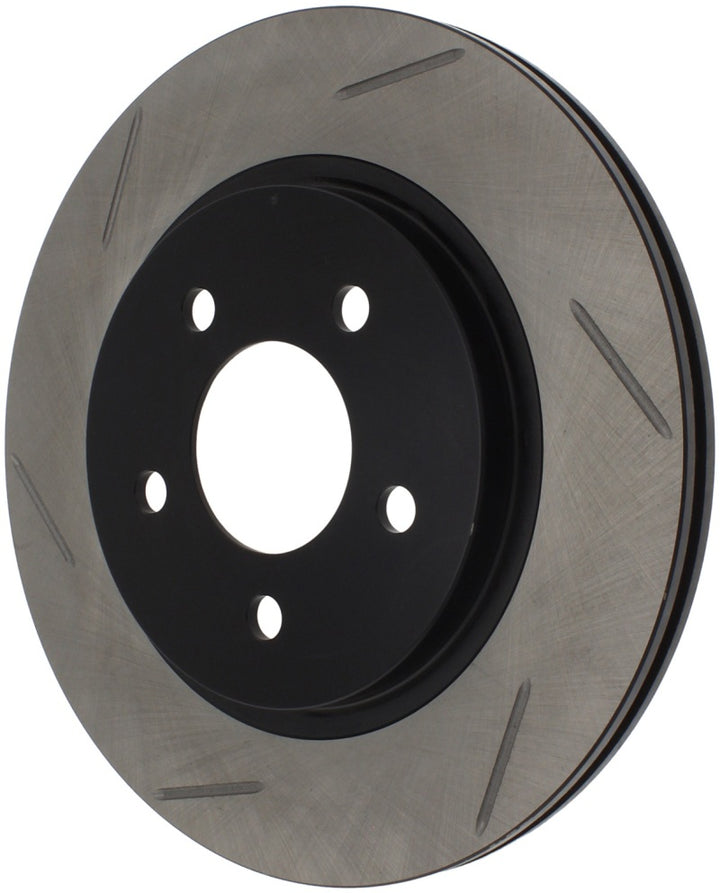 StopTech Power Slot 05-10 Mustang V6/4.0L / GT V8-4.6L Rear Right Slotted Rotor.