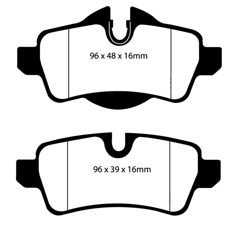 EBC 07-14 Mini Hardtop 1.6 Ultimax2 Rear Brake Pads.