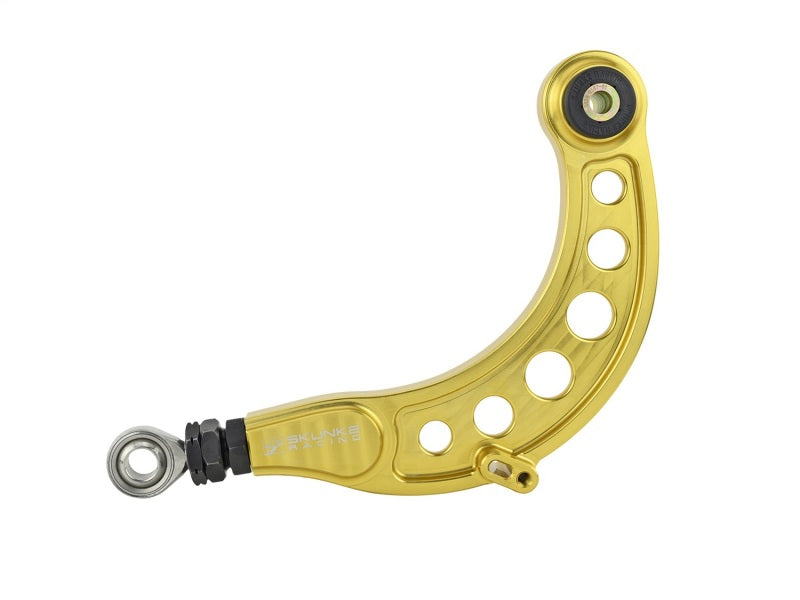 Skunk2 Pro Series 16-20 Honda Civic Gold Anodized Rear Camber Kit.