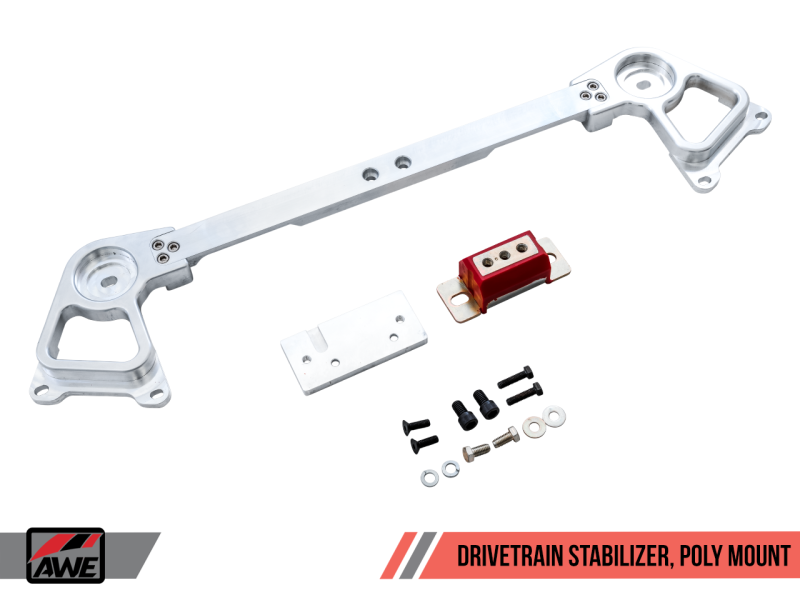 AWE Tuning Drivetrain Stabilizer w/Poly Mount for Manual Transmission.