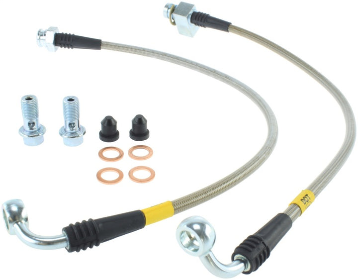 StopTech Stainless Steel Rear Brake Line Kit.