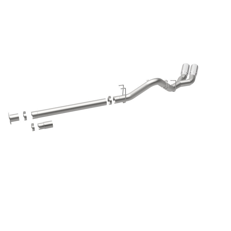 MagnaFlow 08-17 Ford F-250/F-350/F-450 4.6L/6.7 DPF-Back SS 4in Dual Single Passenger Side Rear Exit.