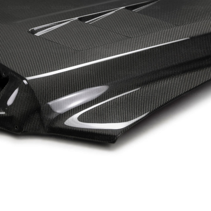 Seibon 14-20 Toyota Tundra TS-Style Carbon Fiber Hood.