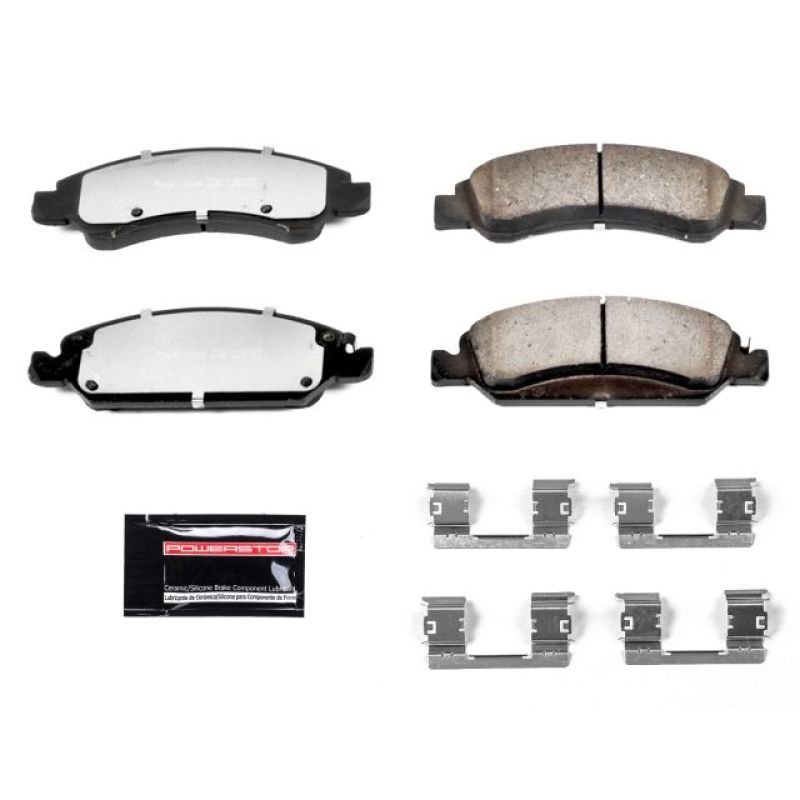 Power Stop 08-19 Cadillac Escalade Front Z36 Truck & Tow Brake Pads w/Hardware.