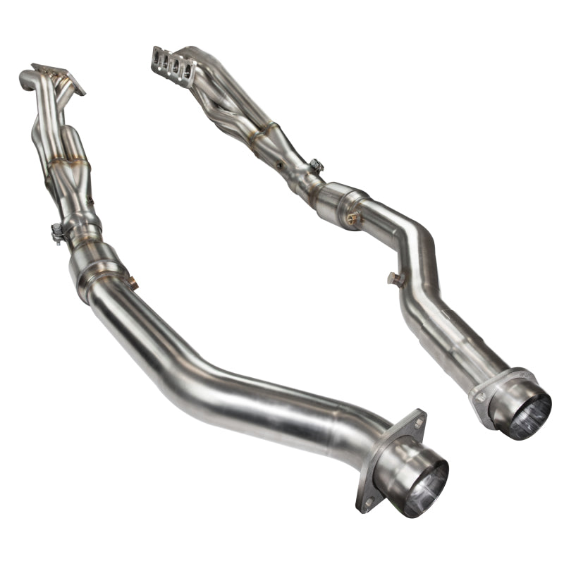 Kooks 12+ Jeep Grand Cherokee 6.4L 1-7/8in x 3in SS Longtube Headers w/Green Catted Connection Pipes.