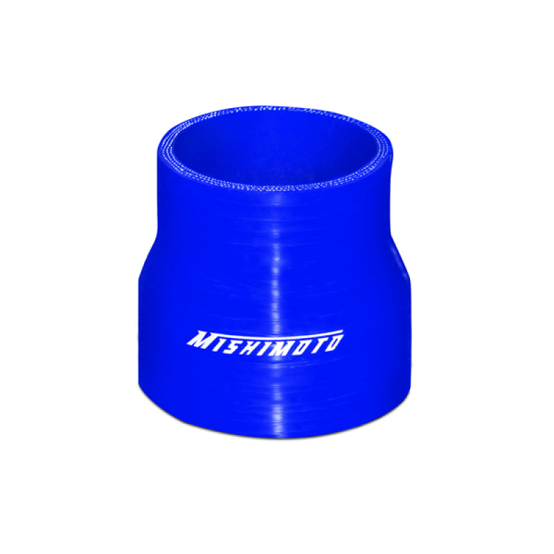 Mishimoto 2.5 to 3.0 Inch Blue Transition Coupler.