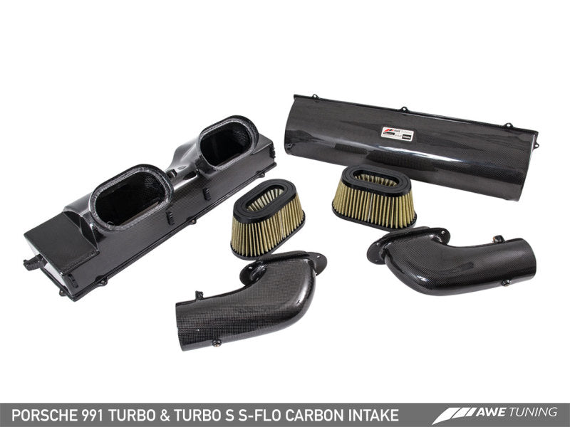 AWE Tuning Porsche 991 (991.2) Turbo and Turbo S S-FLO Carbon Intake.