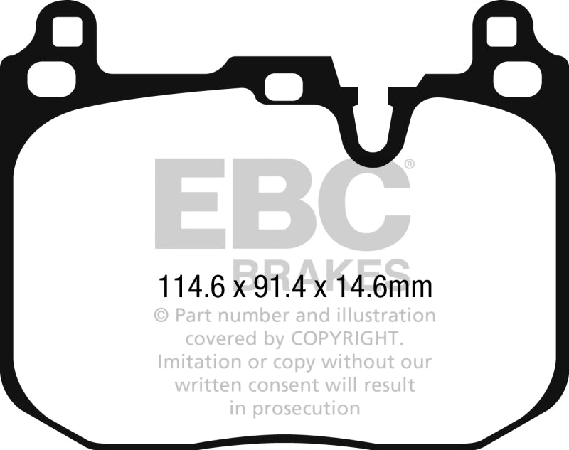 EBC 2015+ Mini Cooper John Cooper Works Yellowstuff Front Brake Pads.