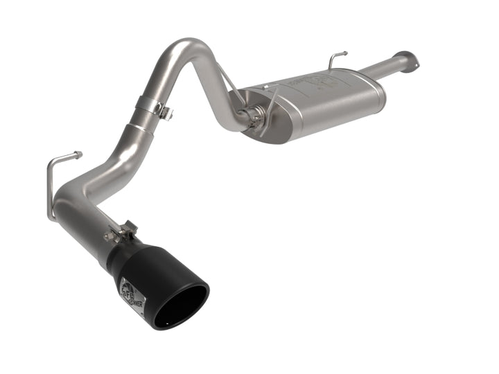 aFe 16-22 Toyota Tacoma Apollo GT Series 2.5in. - 3in. 409 SS Cat-Back Exhaust System w/ Black Tip.