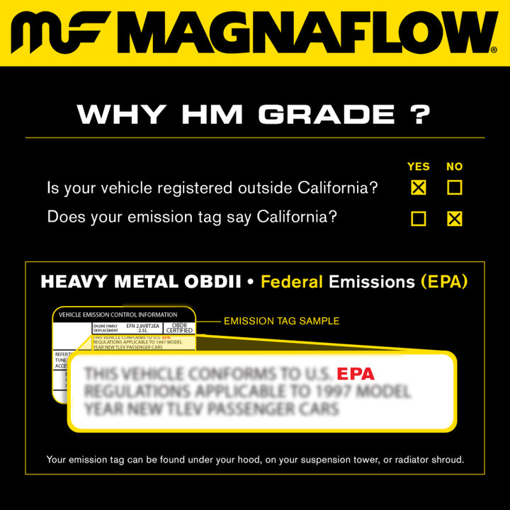 MagnaFlow Conv DF 97-99 Jeep Wrangler 4.0L.