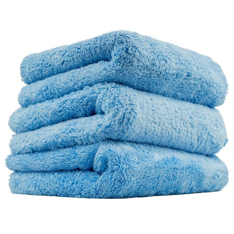 Chemical Guys Ultra Edgeless Microfiber Towel - 16in x 16in - Blue - 3 Pack.