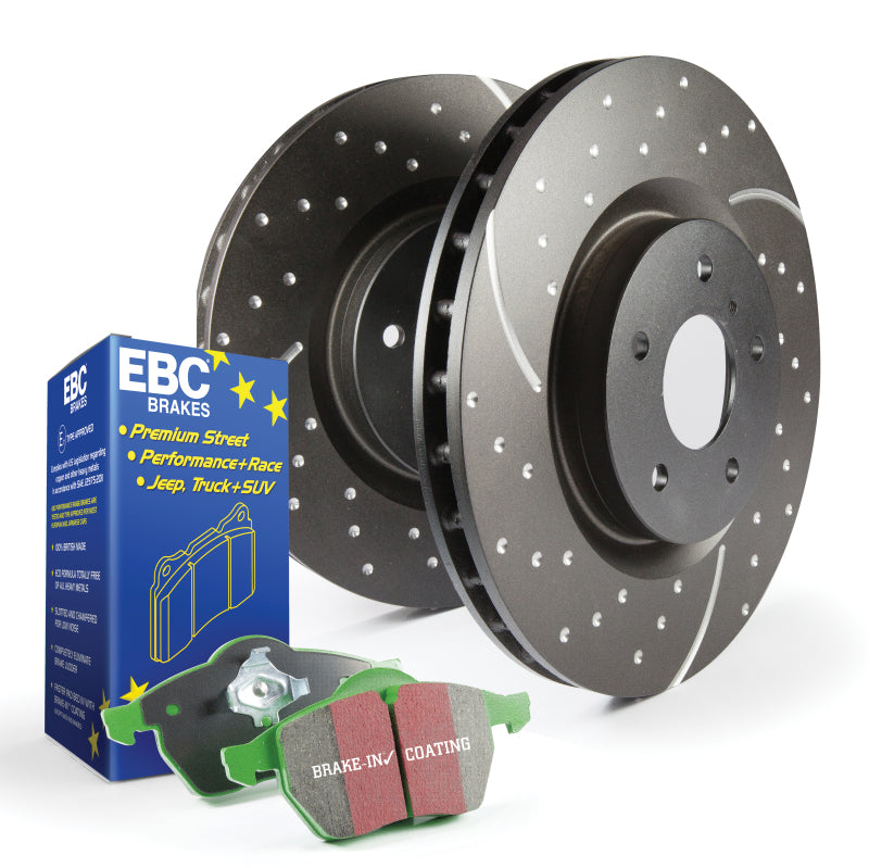 EBC S10 Kits Greenstuff Pads and GD Rotors.