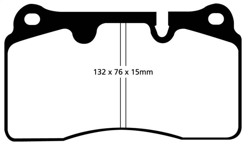 EBC 04-12 Aston Martin DB9 5.9 Redstuff Front Brake Pads.