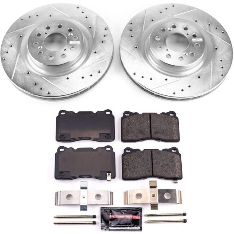 Power Stop 17-19 Honda Civic Front Z23 Evolution Sport Brake Kit.