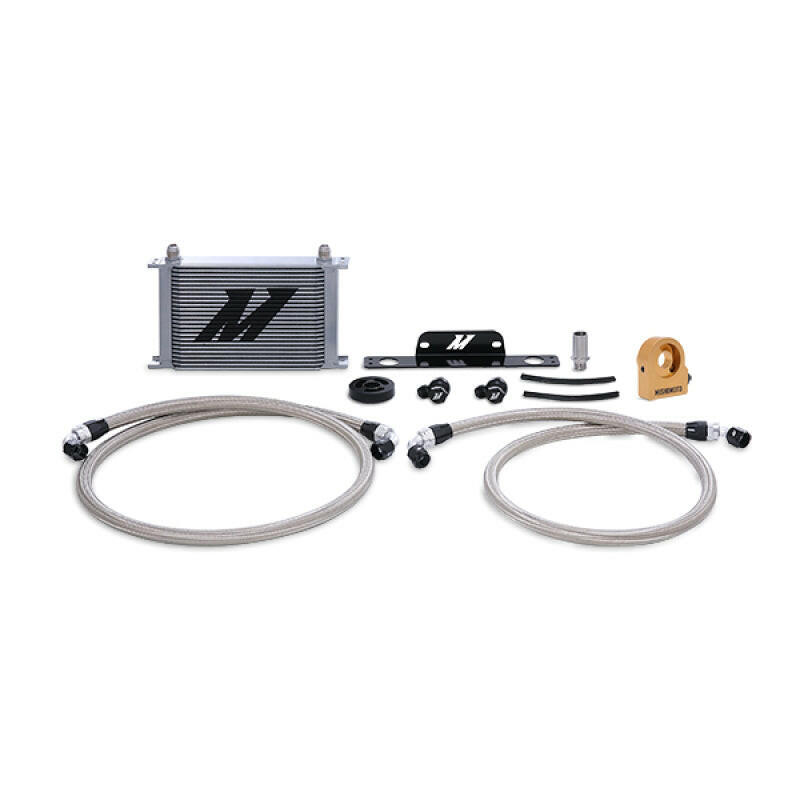 Mishimoto 10-15 Chevrolet Camaro SS Thermostatic Oil Cooler Kit - Silver.