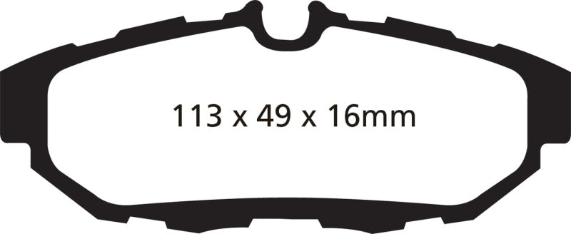 EBC 10-14 Ford Mustang 3.7 Yellowstuff Rear Brake Pads.