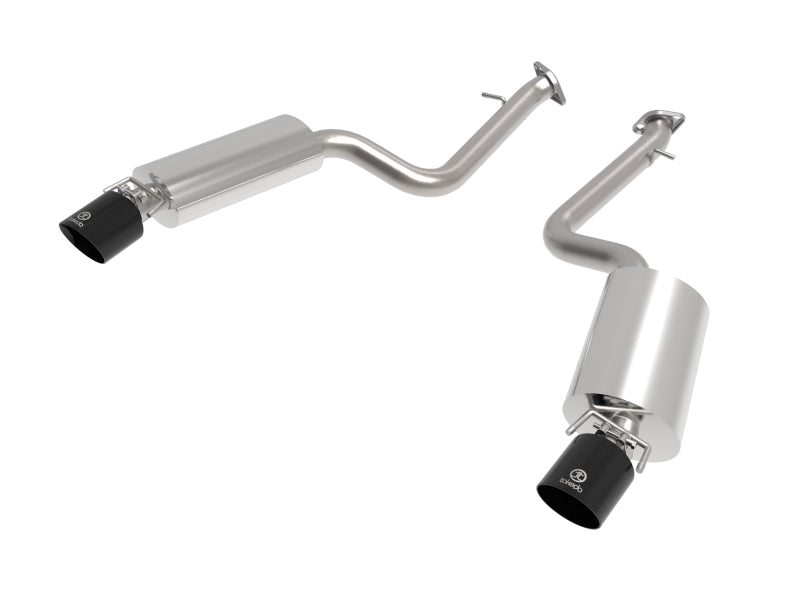 aFe Takeda 14-22 Lexus IS350 V6 2.5in. 304 Stainless Steel Axle-Back Exhaust System w/ Black Tip.