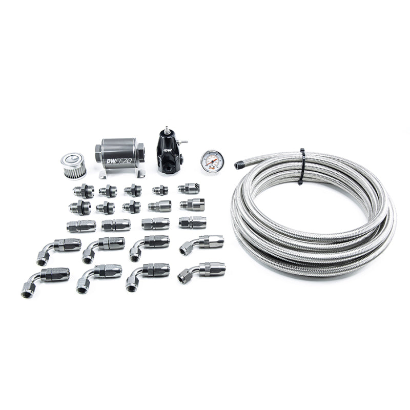 DeatschWerks 01-15 Honda Civic DW400 Pump Module Return Plumbing Kit w/CPE Fuel Lines.