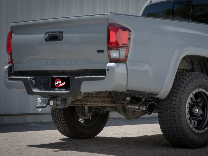 aFe 16-22 Toyota Tacoma Apollo GT Series 2.5in. - 3in. 409 SS Cat-Back Exhaust w/ Polished Tip.