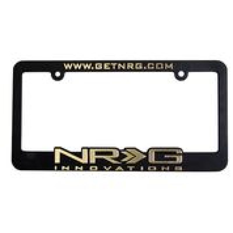 NRG License Plate Frame - Gold.
