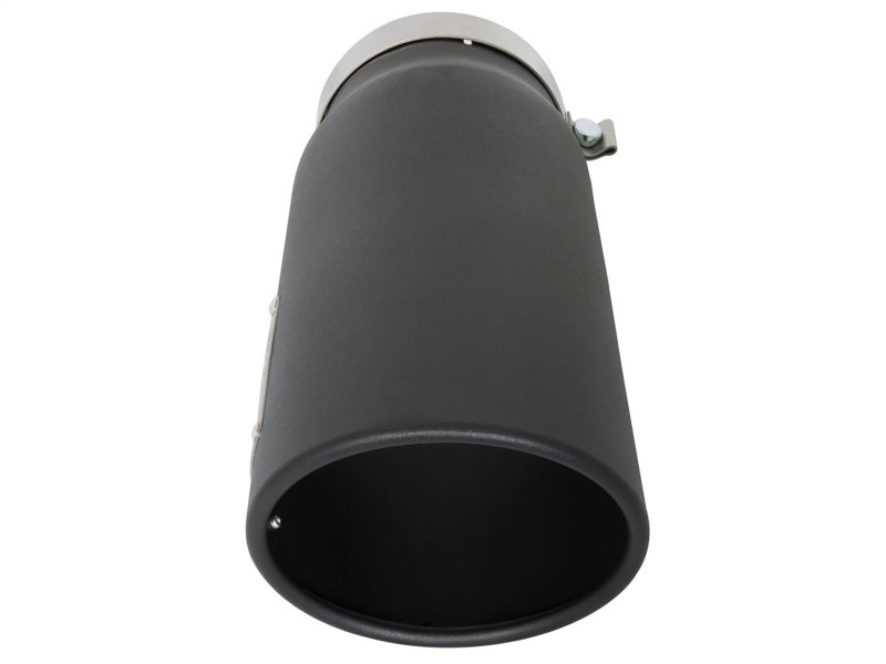 aFe Power MACH Force-Xp 5in In x 6in Out x 15in L Bolt-On 409 SS Exhaust Tip - Black.