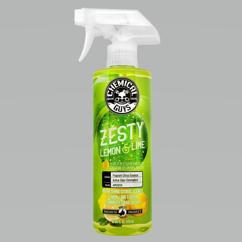 Chemical Guys Zesty Lemon Lime Air Freshener & Odor Eliminator - 16oz.