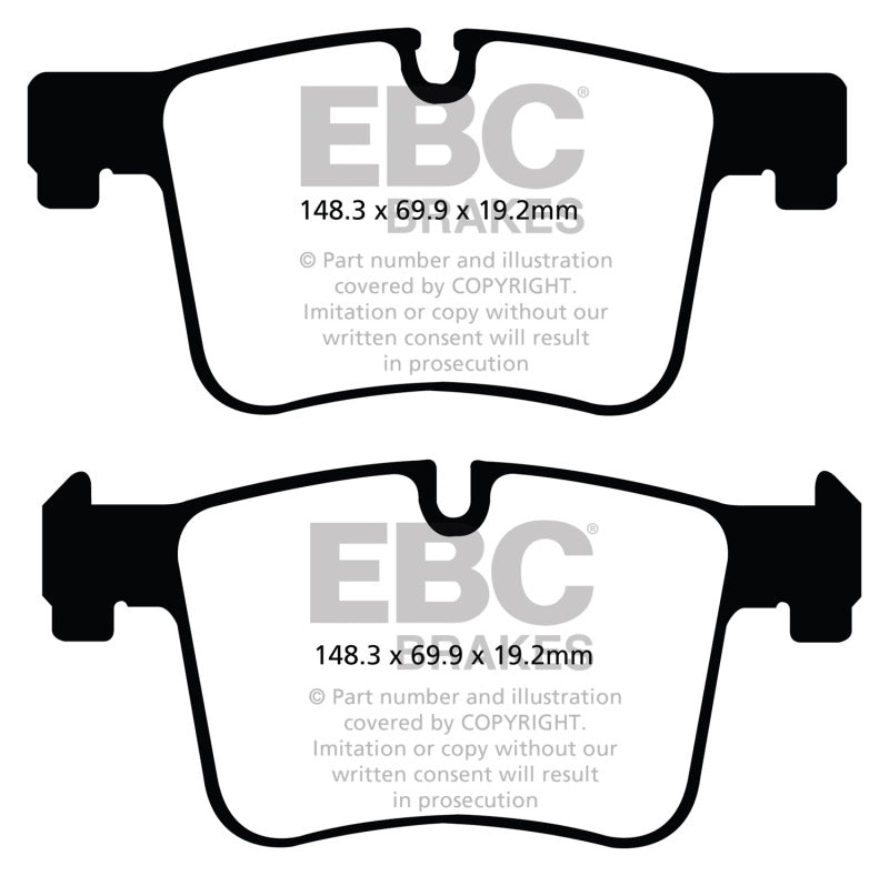 EBC 11+ BMW X3 2.0 Turbo (F25) Redstuff Front Brake Pads.