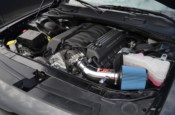 Injen 11-20 Dodge Challenger SRT-8 6.4L V8 Wrinkle Black Power-Flow Short Ram Intake.