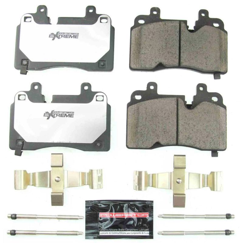 Power Stop 2020 Chevrolet Corvette Front Z26 Extreme Street Brake Pads w/Hardware.