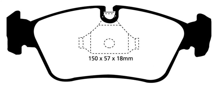 EBC 99-02 BMW Z3 2.5 Yellowstuff Front Brake Pads.