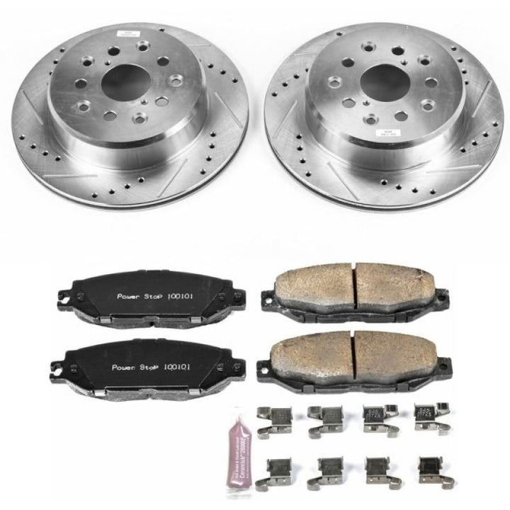 Power Stop 95-00 Lexus LS400 Rear Z23 Evolution Sport Brake Kit.